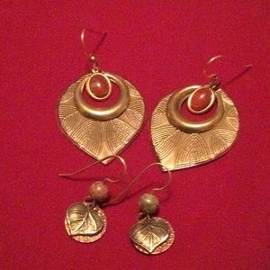 2 pair of Leaf Earrings